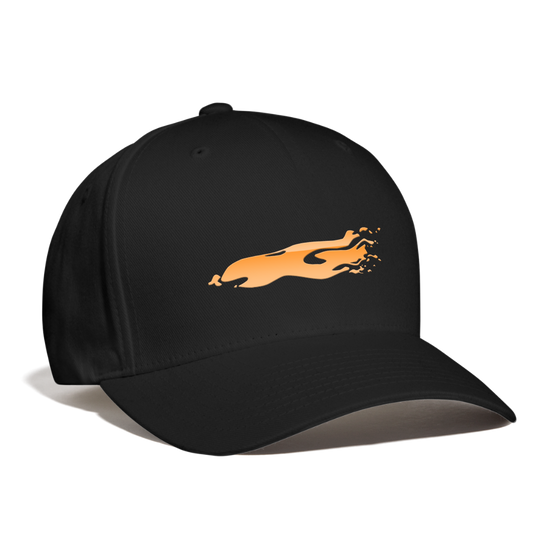 Baseball Cap. Orange Flame