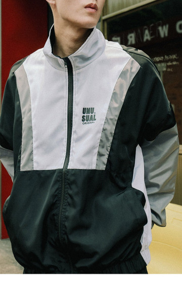 Uno Sual Retro Vintage Windbreaker Jacket