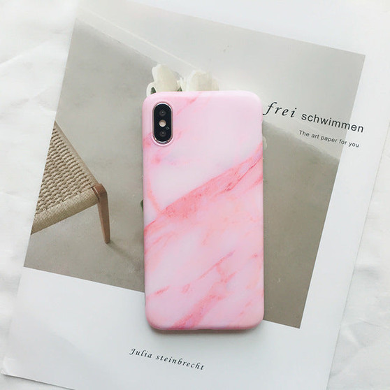 Simple Crack Marble Case For iPhone 8 & 8 Plus