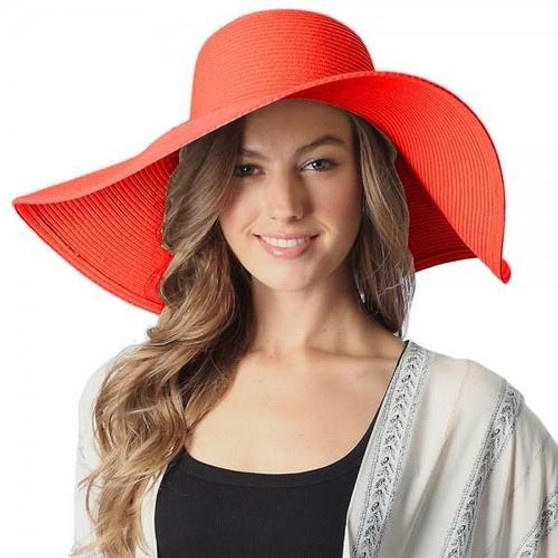 Wide Brim Floppy Straw Beach Hats