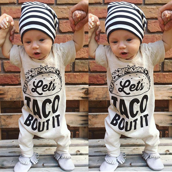 Short Sleeve Romper Jumpsuit Cotton for Baby Boys