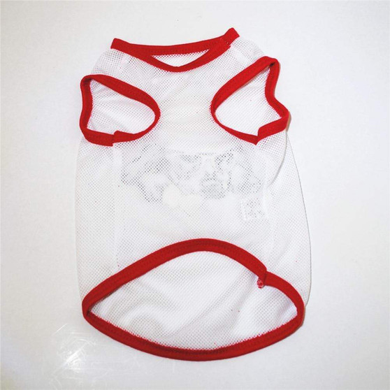Dog Clothes Breathable Mesh Puppy Printed Shirts
