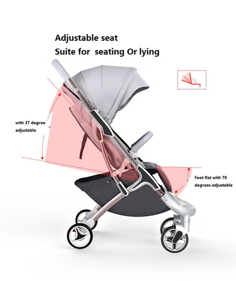 Lightweight Portable Folding Travel Pram