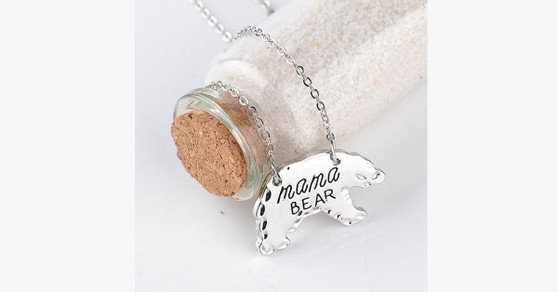 Mama Bear Pendant Necklace