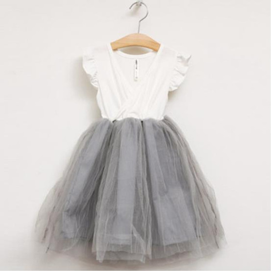 Summer 2018 Baby Girls Clothes Infant Child Party Wedding Dress Lace Bow Children's Princess Tutu Dresses Kids Girls Clothes