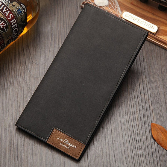 Customized long bifold photo engraved wallet