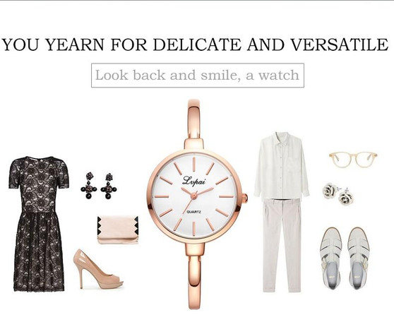 Bracelet Watches Fashion Luxury Quartz-Brand Ladies Casual