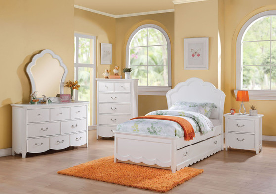 Acme 30310T Cecilie 5 Pieces White Youth Twin Trundle Bedroom Set