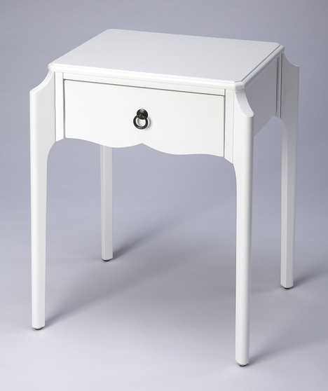 Wilshire Glossy White Nightstand