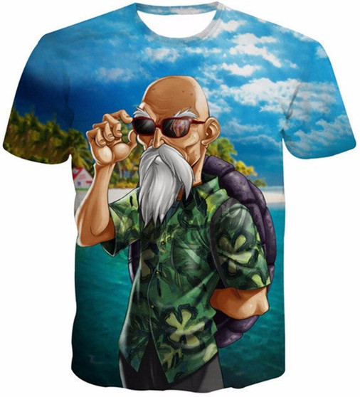 Master Roshi 3D Dragon Ball Z T Shirt