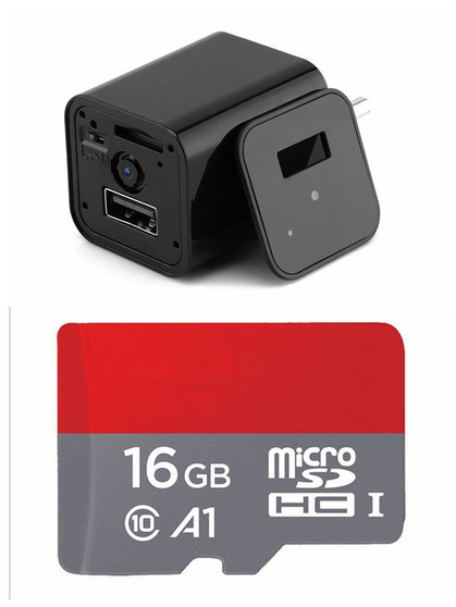 Hidden Camera USB Wall Charger Wireless Covert Camcorder
