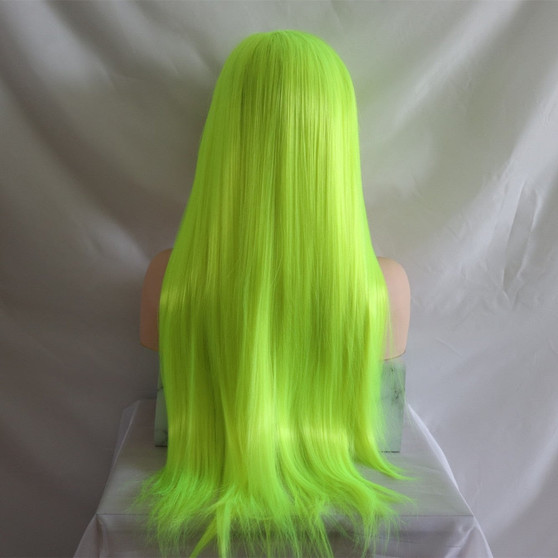 Long Straight Synthetic Lace Front Wigs Top Fashion Fluorescence Lace Wig