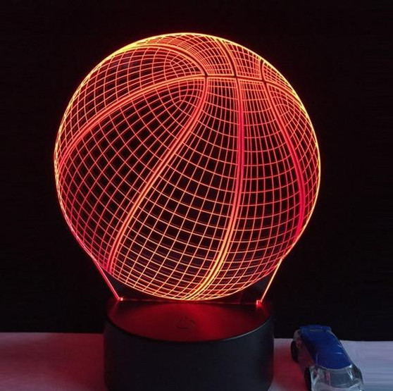 COOL 3D BALL HOME DECORATION – 7 COLORS LED BEDROOM LIGHT