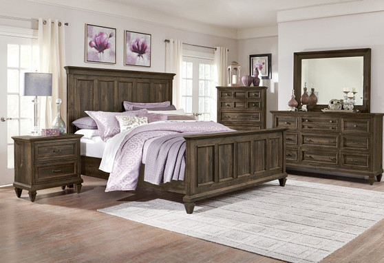 Calistoga 8-Piece King Bedroom Package - Weathered Charcoal|Ensemble de chambre à coucher Calistoga 8 pièces avec très grand lit - anthracite vieilli