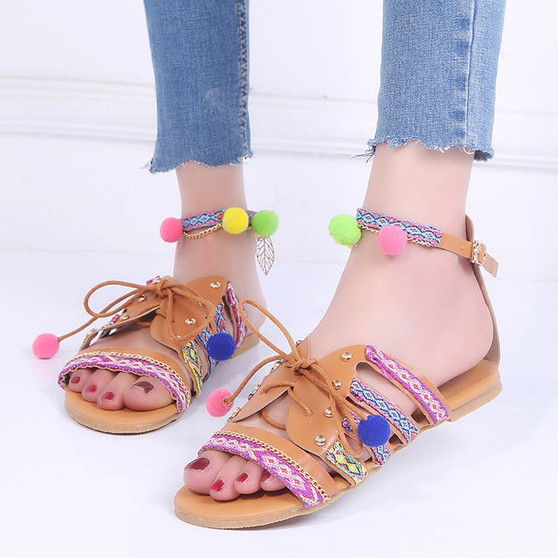 Sandals Comfort Women Shoes Bohemia Flat Sandals