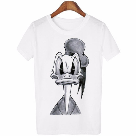 Lovely Cartoon O-Neck Casual Short Sleeve T-Shirt