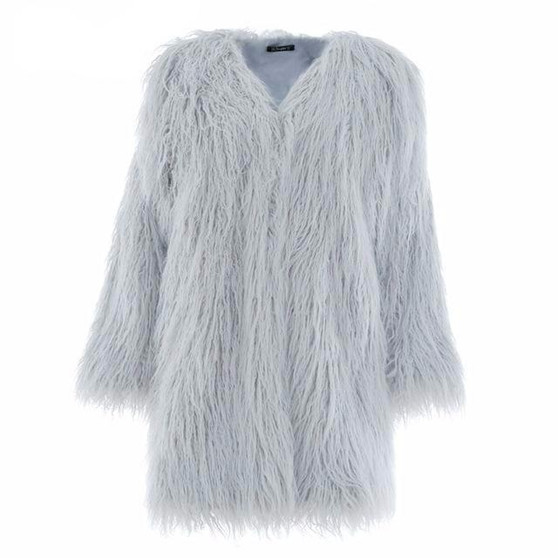 Long Faux-Fur Coat - 4 Colors