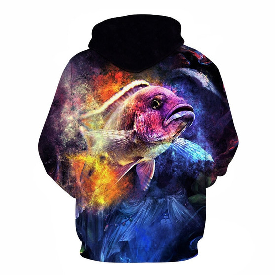 3D Tropical Fish Funny For Fishinger Fisherman All Over Hoodie PF122