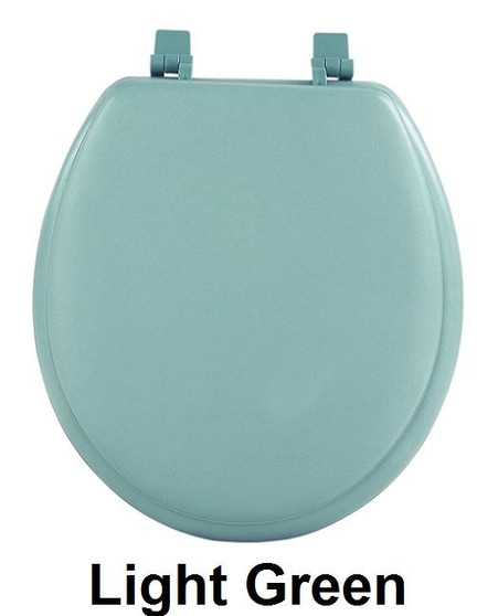 Fantasia 17 Inch Soft Standard Vinyl Toilet Seat - Light Green