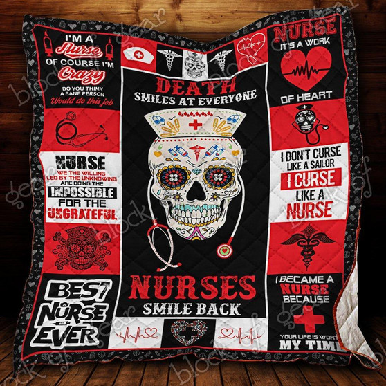 Skull Nurse Quilt Quilt EP126