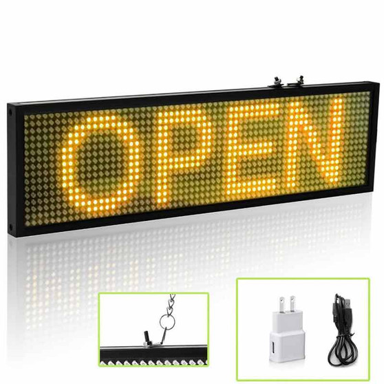 Leadleds Car Sign LED Programmable Showcase Message Sign Scrolling Display Lighting Board