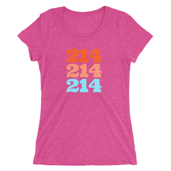 214 Area Code Dallas, Texas Women's T-Shirt