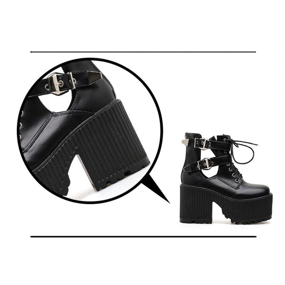 Double Buckle Ankle Boots