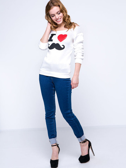 Casual Nifty Boat Neck Printed Long Sleeve T-Shirt