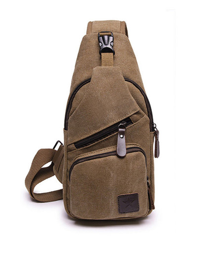 Casual Men Canvas Leisure Shoulder Bag