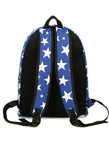 Casual Stars Printed Big Capacity Backpack