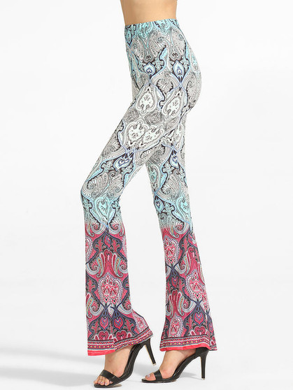 Casual Printed Flared Casual-pants