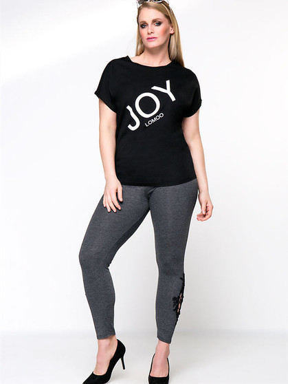 Casual Trendy Letters Printed Plus Size T-Shirt