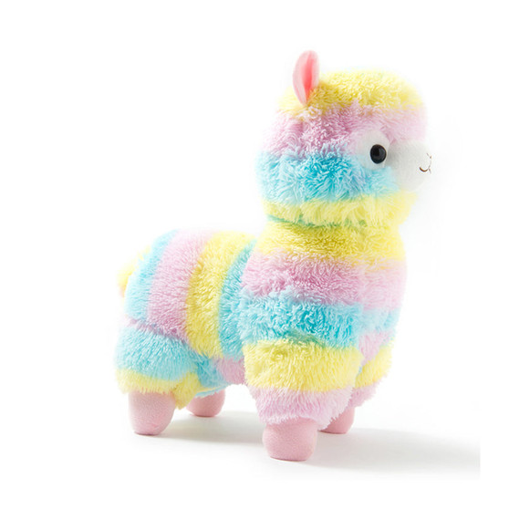 Rainbow Alpaca Plush Toy