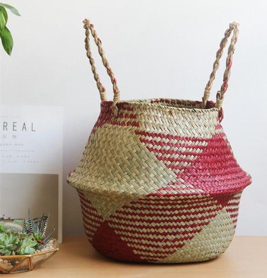 Natural Seagrass Storage & Planter Baskets