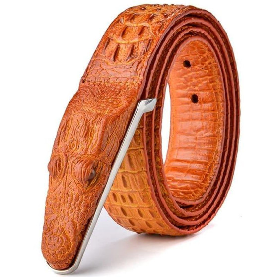 Luxury Leather Designer High Quality Crocodile Men Belt