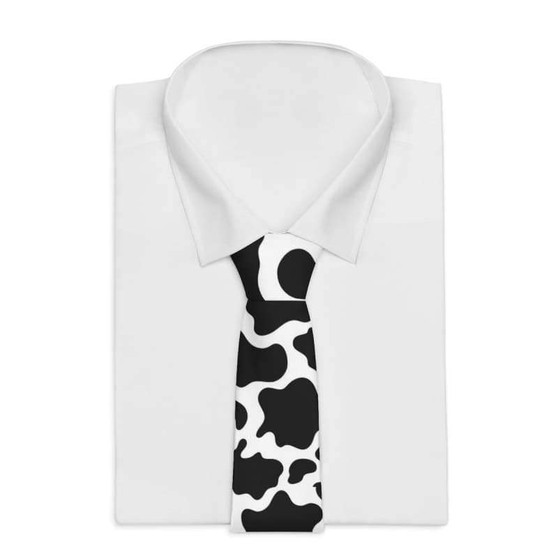 Cow Print Necktie