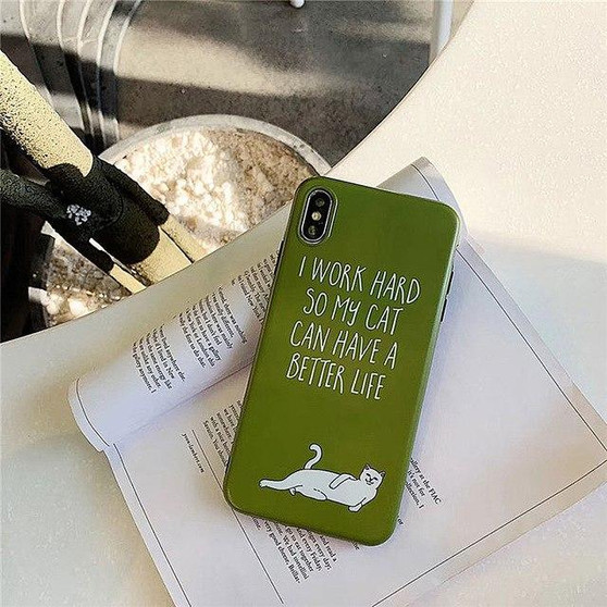 Cute Cartoon Text Shockproof Iphone 7  Phone Case