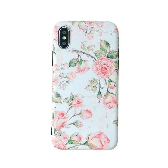 Pink Daisy Floral Painted iPhone Case