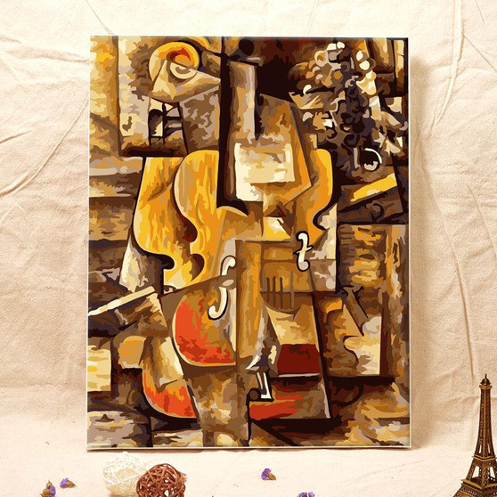 DIY painting by numbers Picasso violin, abstract