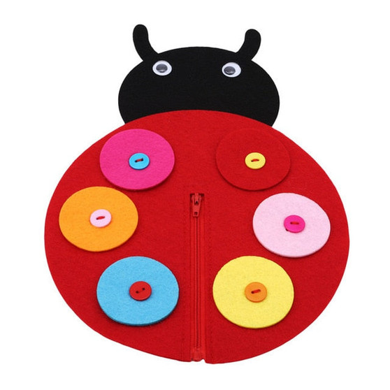 Hand Zipper Button Teaching Kindergarten Manual Diy Weave Cloth Early Learning Education Toys Montessori Teaching Math Toys