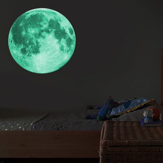 Luminous 3D Moon Wall Sticker