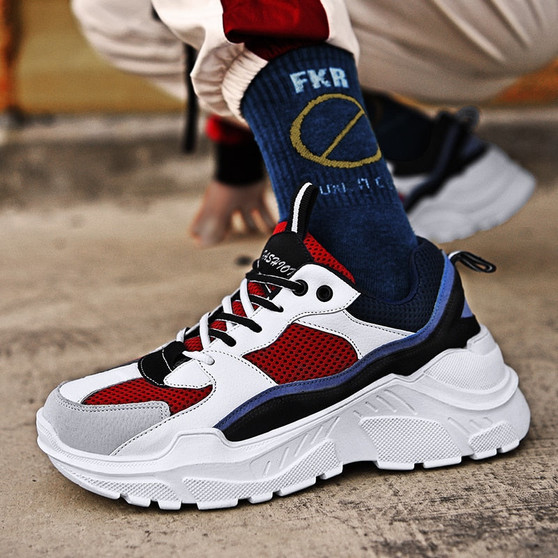 Bomlight Thick Sole Platform Sneakers Men Vulcanize Shoes