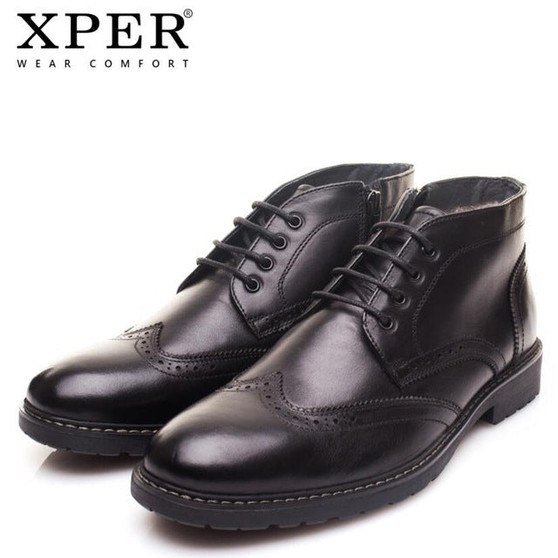 XPER Brand New Genuine Leather Men Boots Fashion