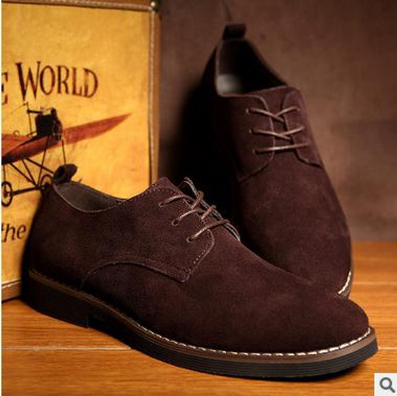 IMAXANNA Men Casual Shoes Men Genuine Leather Shoes