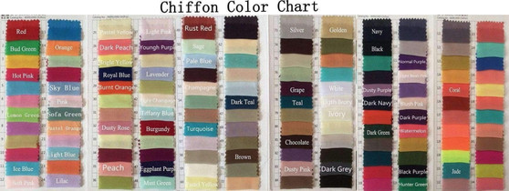 Lace Different Colors Chiffon Floor-Length Maxi Bridesmaid Dresses, WG110