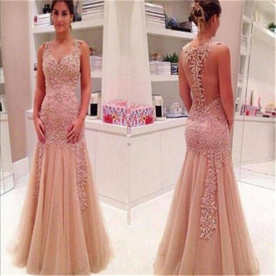 See-through Sexy Charming Prom Dresses Online,PD0134