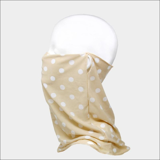 Seamless Polka Dot Face Covering/ Scarf