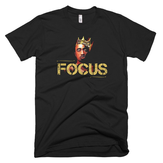 Focus Short-Sleeve Simple T-Shirt