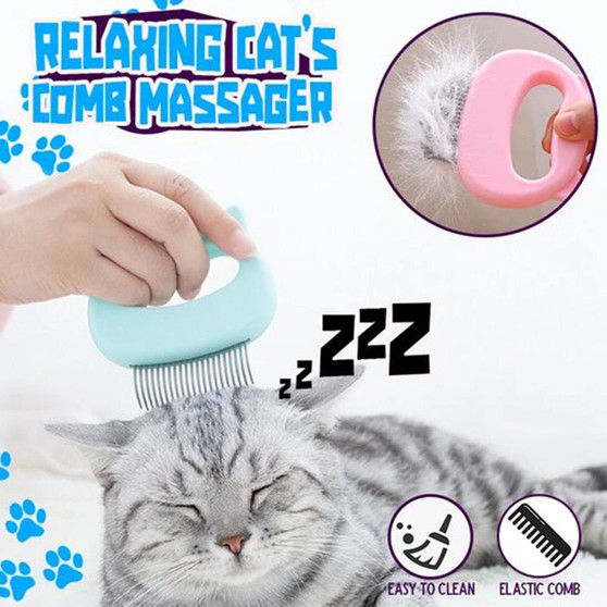 Pet Cat Grooming Massage Brush - Cat Relaxing Comb