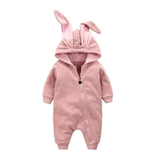 2018 Newborn Infant Baby Girl Boy Clothes Cute 3D Bunny Ear Romper Jumpsuit Playsuit Autumn Winter Warm Bebes Rompers One Piece